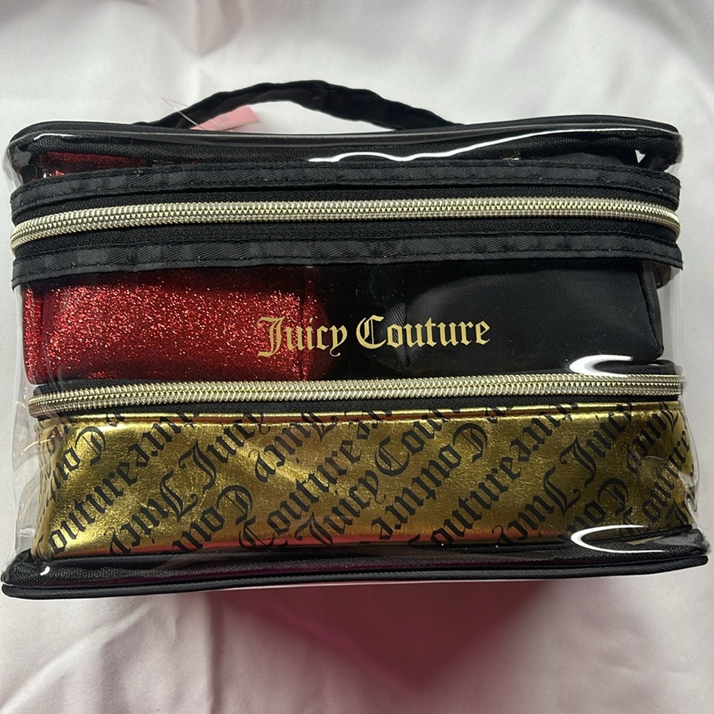 NWT Juicy Couture Makeup Bag Set